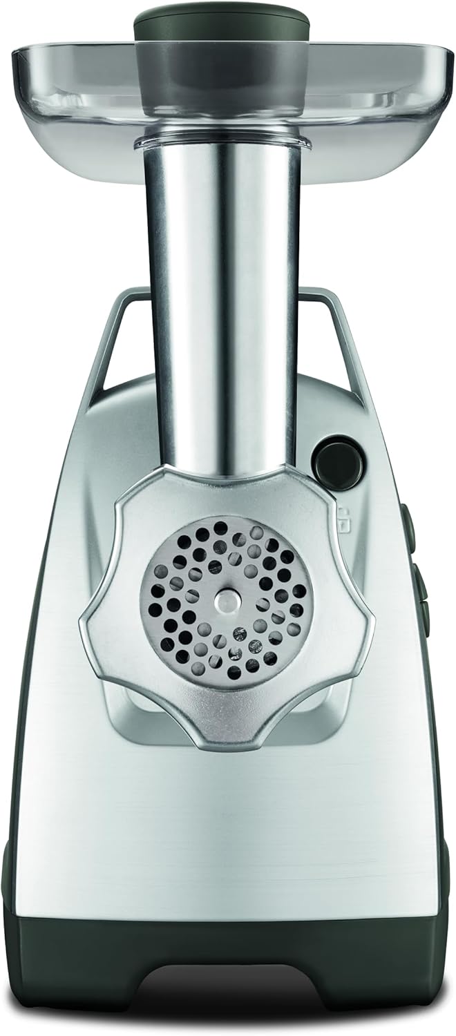 Hachoir à Viande HV8 Hachoir Electrique 2200W 2 Grilles de Broyage Accessoires pour Kebbés et Saucisses Argent ME686832
