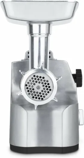 H.Koenig Hachoir à Viande Electrique Professionnel WMG800 Puissant, Jusqu'à 2kg/min, Lame Acier Inox, 3 tailles de grille de hachage, Accessoires Saucisses et Kebbes, 2 vitesses, 1800W