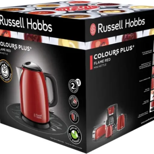 Test Russell Hobbs Colours Plus Rouge 1L : la petite bouilloire qui va droit au but