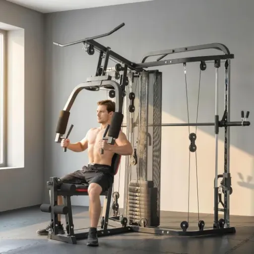 Test SPORTNOW Station de musculation : une vraie petite salle à la maison (si t’as la place)