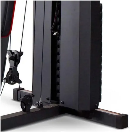 Appareil à Charges guidées MKM-81010 Home Gym - Résistance de 142 kg - Poulie Haute et Basse