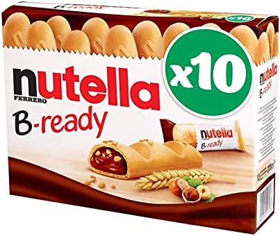 NUTEA B-Ready - Barres croustillantes fourrées au chocolat - 220g - Lot De 3 - Vendu Par Lot