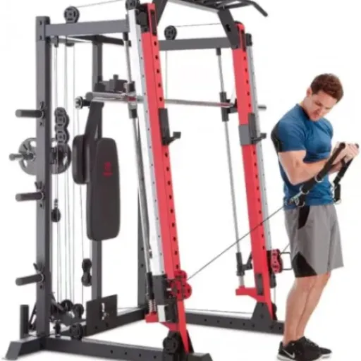 Test MARCY Smith Machine Cage SM-4033 : une vraie petite salle de sport à la maison, mais faut de la place