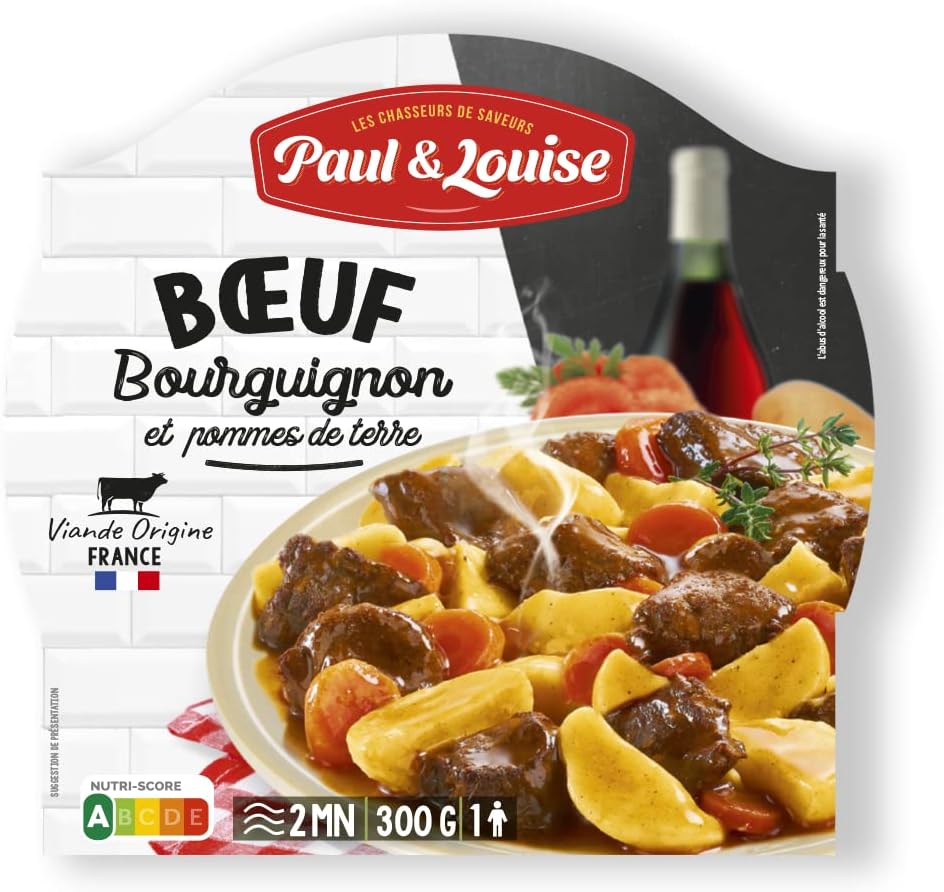 Paul & Louise Barquette Bœuf Bourguignon 300 g
