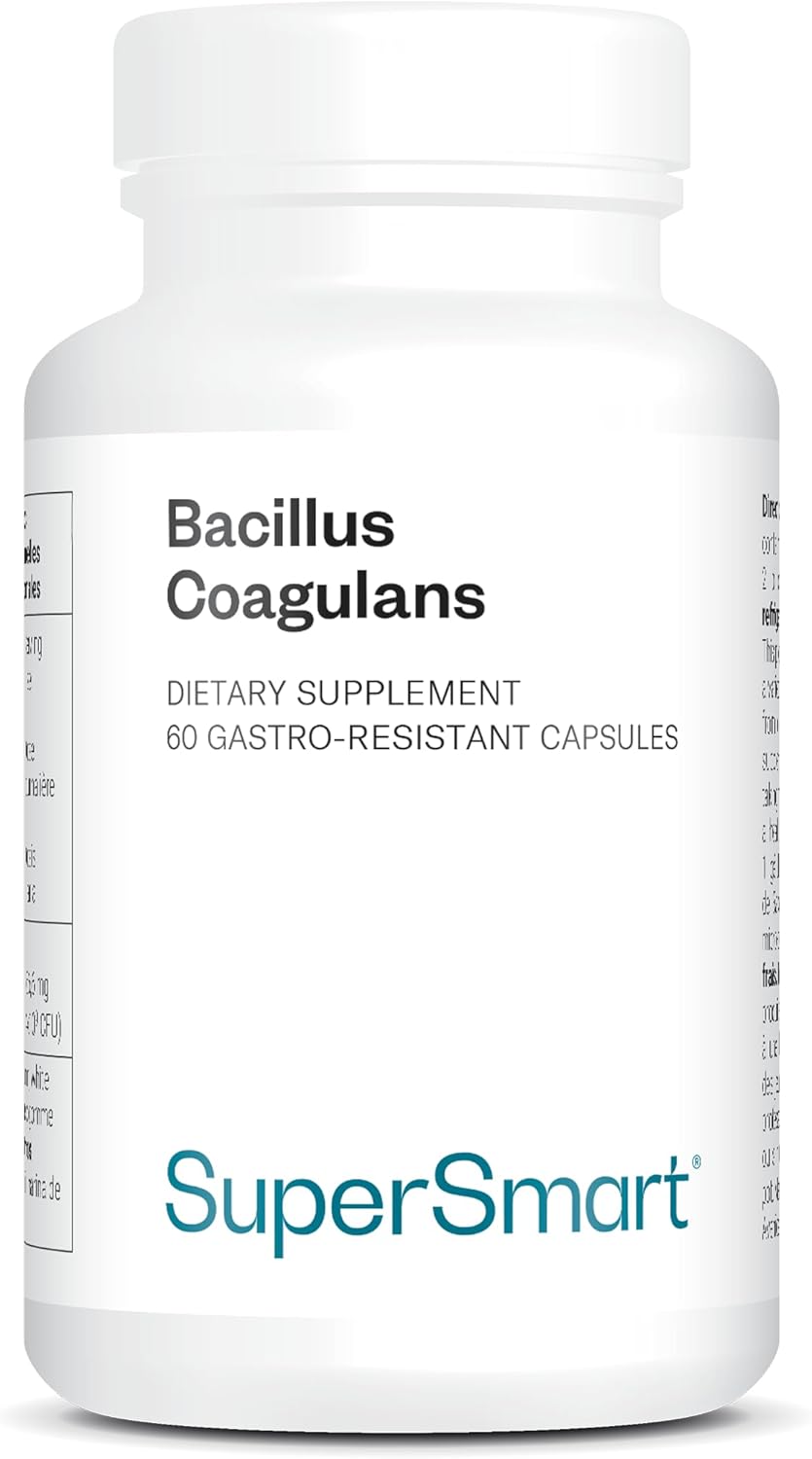 Bacillus Coagulans - Probiotiques - Digestion - 4 Milliards d’UFC - Santé Bucco-dentaire - Modulation de l’Immunité - Vegan - SuperSmart