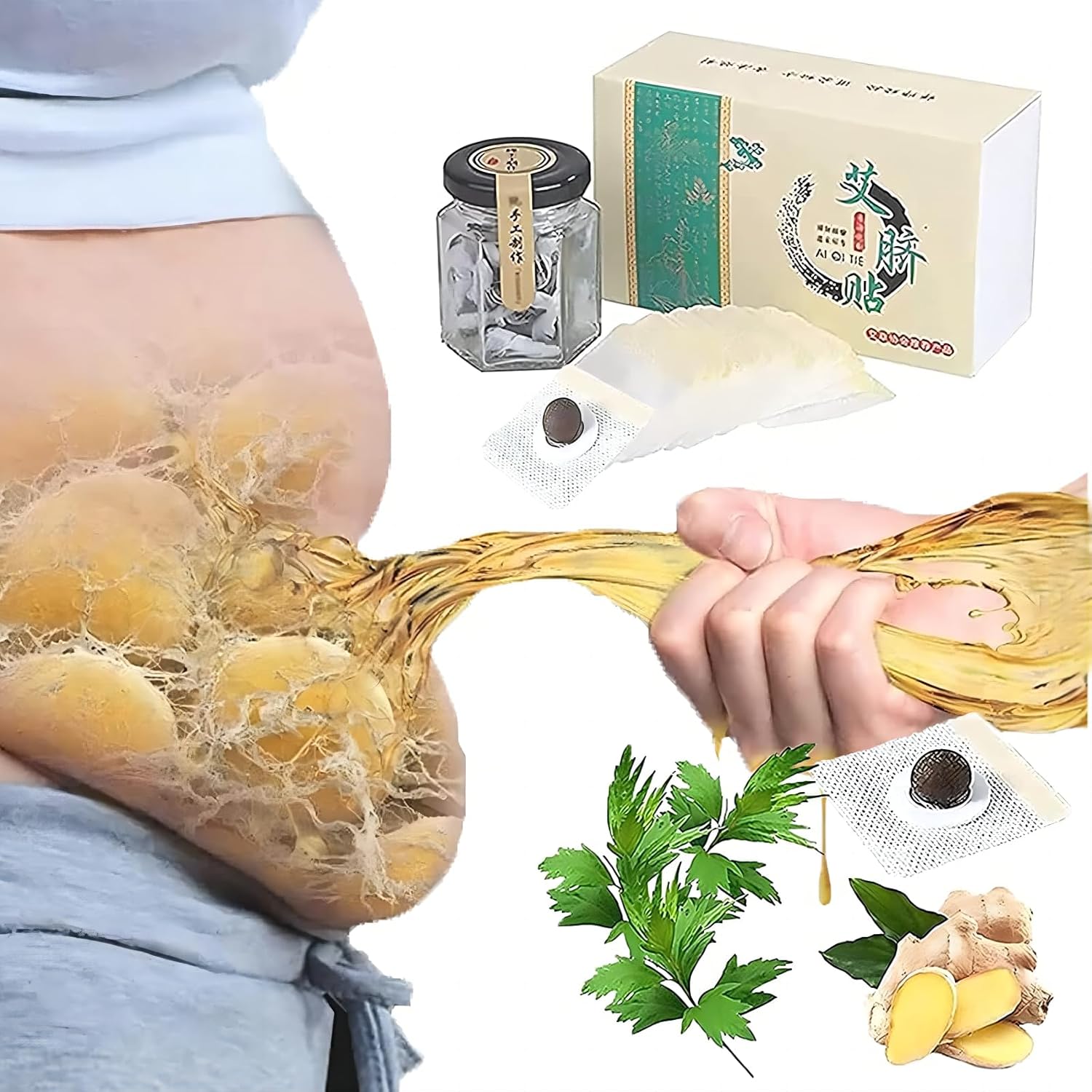 Patch Minceur, Patch Amincissant Ventre, Slim Patch, Anti Cellulite Patch Brûle Graisse Ventre, Autocollants Minceur pour Ventre de Bière Perdre du Ventre Rapidement et Efficacement (30 PCS / 1 Box)