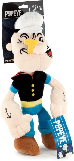 Popeye - Peluches des Personnages Principaux - Qualité Super Soft (32cm, Popeye Blister) 32cm Popeye Blister