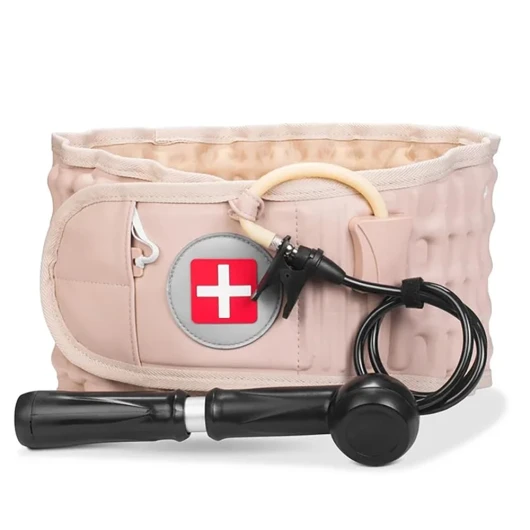 NEWFUN Ceinture Lombaire,Ceintures Lombaires,Ceinture gonflable, dispositif de traction, pour le soulagement des douleurs musculaires du dos et la prévention des blessures Correction de la posture