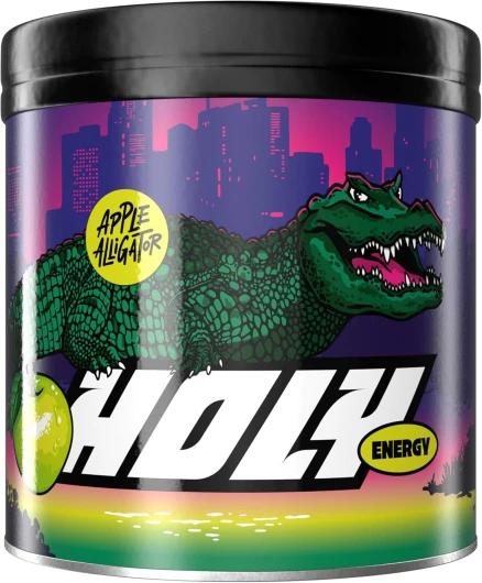 Gaming Booster 'Apple Alligator' avec goût de pomme acidulé en poudre- 50 portions avec NewCaff & extrait de thé vert - Focus Drink - Vegan avec arômes de fruits 100% naturels