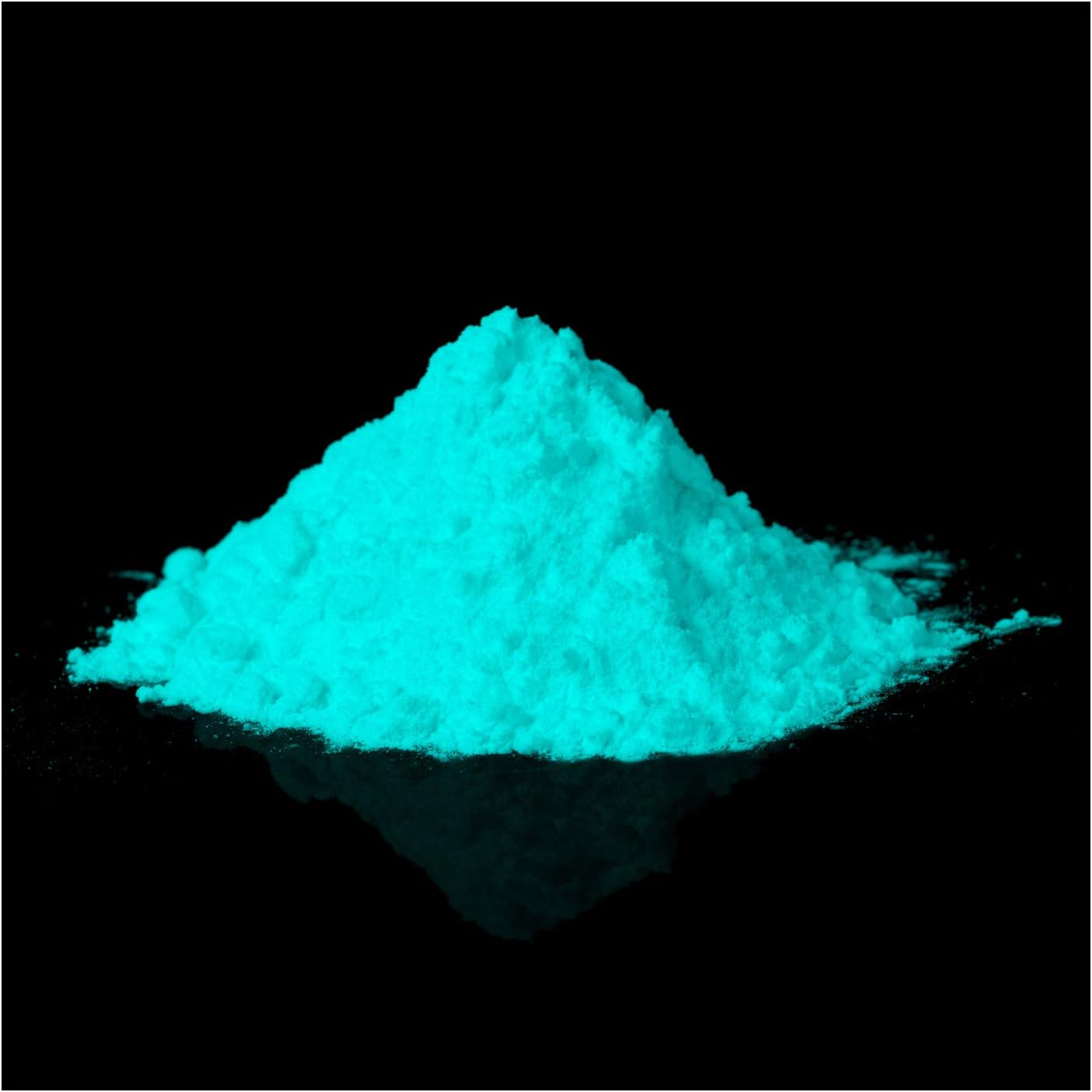 Lumentics Pigments luminescents post-luminescents GreenBlue - Poudre phosphorescente - Poudre phosphorescente - Pigments de couleur noire phosphorescents (40 g, vert-bleu)