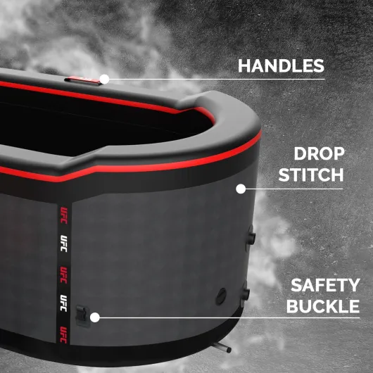 N NETSPA Ice Bath UFC (SP-UFC301) - Bain Froid ICEBATH UFC Dropstitch : L’Innovation au Service de la Récupération - 170 x 67 x 92 cm - 1 Personne - 320 L - Compatible Glaçons & Chiller ICE BATH UFC DUO