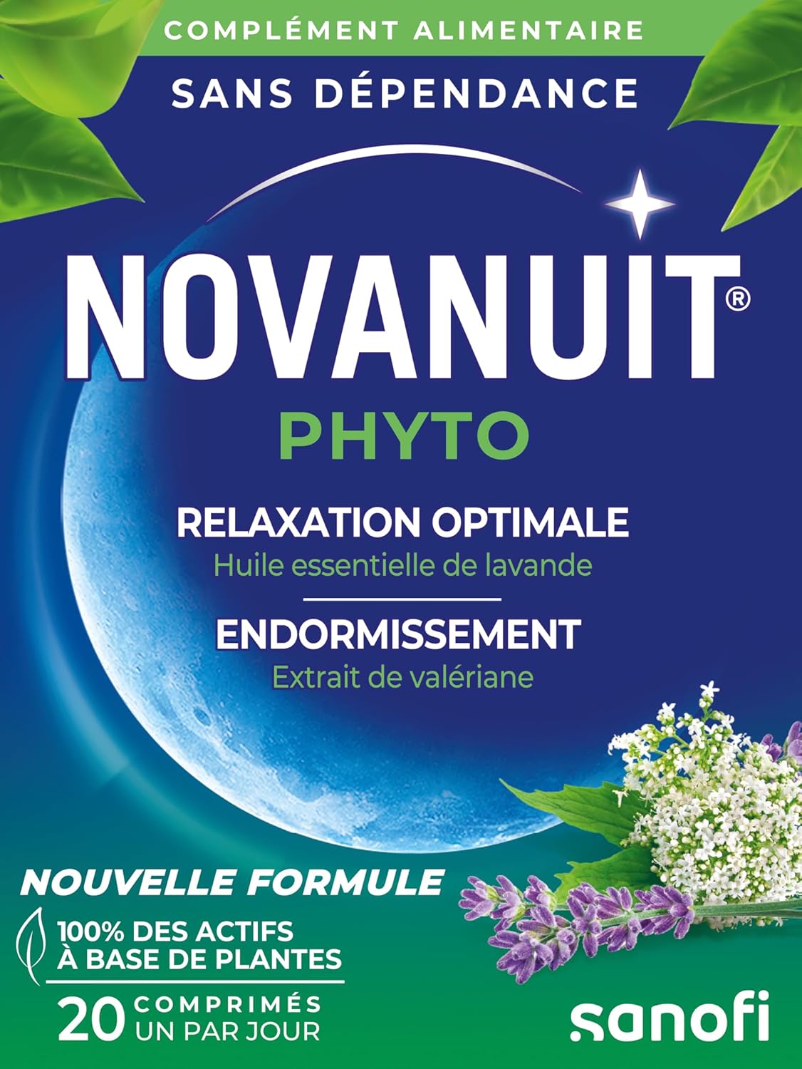 PHYTO – Complément alimentaire – Sommeil –20 comprimés – Extrait de valériane - Endormissement – Huile essentielle de lavande vraie - Relaxation optimale