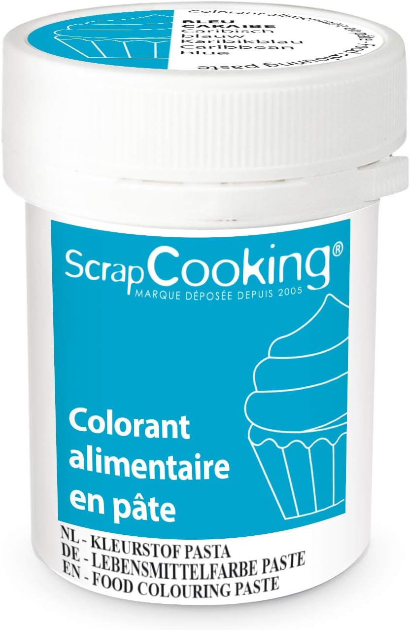 Colorant en Pâte Bleu Caraïbes 20 g Bleu Caraïbes 20 g (Lot de 1)