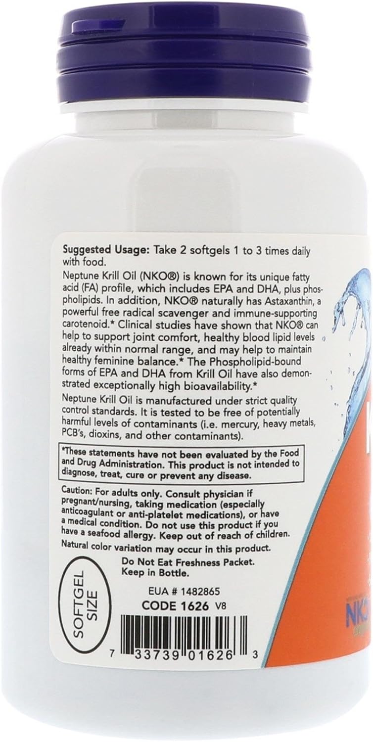 Foods Neptune Krill Oil Phospholipid-Bound Omega-3