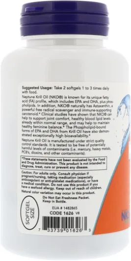 Foods Neptune Krill Oil Phospholipid-Bound Omega-3