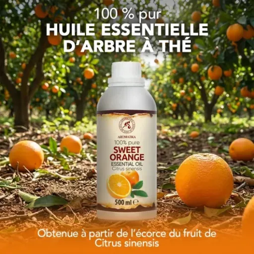 Test Huile Essentielle d’Orange Douce AROMATIKA 500 ml : le gros bidon qui fait le job pour parfumer la maison