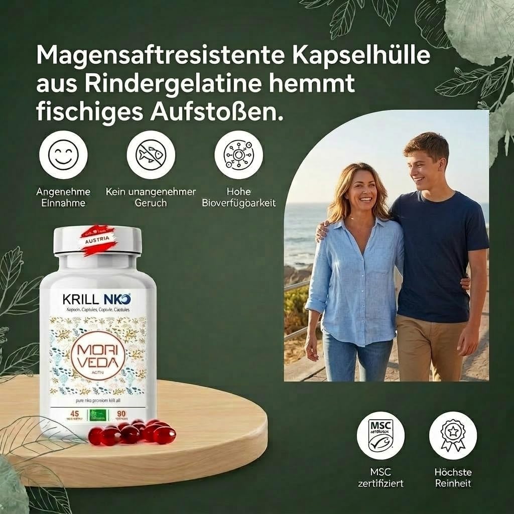 NKO Huile de krill, 270 capsules molles (softgels) avec Oméga-3 6 9 (EPA/DHA), astaxanthine, vitamine E, choline et phospholipides, certifié MSC & durable 90 Unité (Lot de 3)