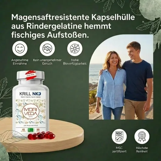 NKO Huile de krill, 270 capsules molles (softgels) avec Oméga-3 6 9 (EPA/DHA), astaxanthine, vitamine E, choline et phospholipides, certifié MSC & durable 90 Unité (Lot de 3)