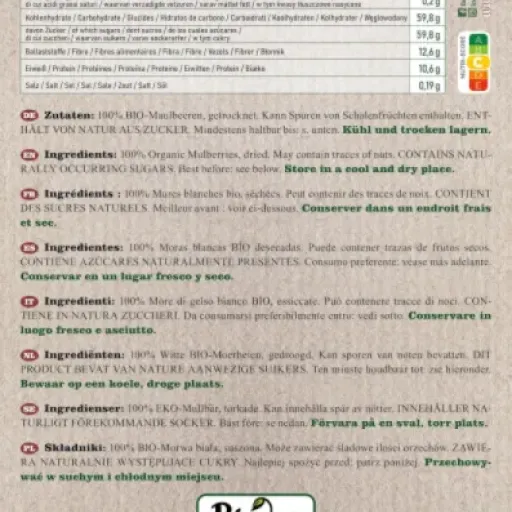Test Biojoy Mûres blanches séchées BIO : le gros sachet pour grignoter sucré sans trop se prendre la tête