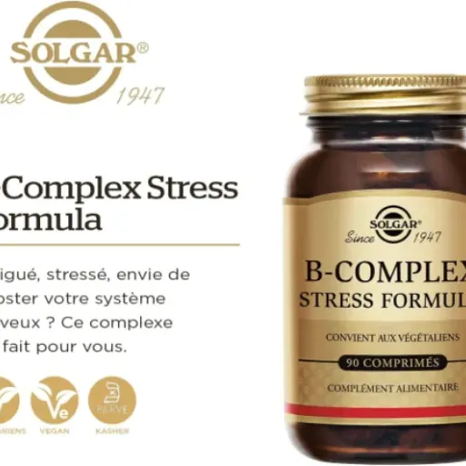 Test Solgar B-Complex Stress Formula : un boost de vitamines B qui fait le job, sans miracle