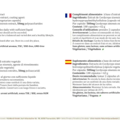 Test Pack 3x Vita World Cordyceps 500 mg : le champignon pour l’énergie au quotidien, sans miracle mais sérieux
