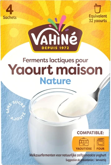 VAHINÉ - Ferments Nature pour Yaourts 4 x 5 g