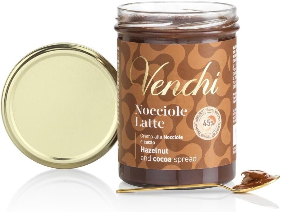 Pâte à Tartiner Lait et Noisettes du Piémont IGP (45%), 450 g - Sans Gluten Noisette 450g