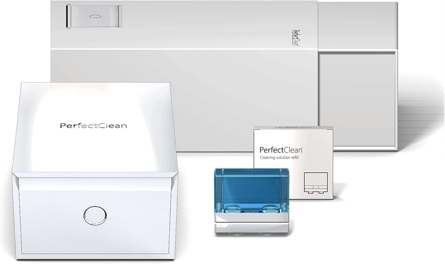 PerfectClean Solution de Nettoyage - Contient 3 Recharges - Pour une Utilisation avec Audinell PerfectClean Déshumidificateur et nettoyeur pour Appareils Auditifs – En moyenne 45 cycles