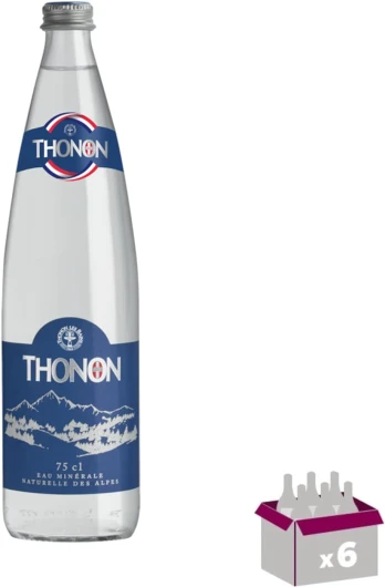 Thonon - Eau minérale naturelle plate - 6 X 75 cl verre perdu