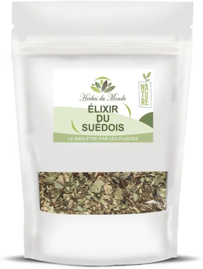 Kit Élixir du Suédois 1,5L: Recette de Maria Treben, Mélange Plantes Médicinales pour Détox, Digestion, Immunité, Fabrication Artisanale Maison - 1 sachet