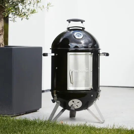 Item name: Barbecook barbecue fumoir Oskar S en émail noir avec grille barbecue Ø 40cm, 43.5x55x88cm Ø 40 cm Unique