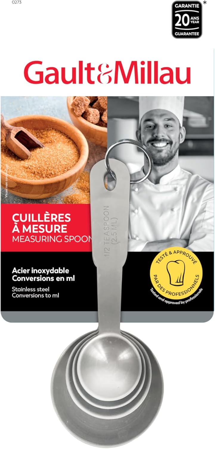 GAULT&MILLAU - Cuillères à Mesure Inox - Précision et durabilité - Parfait pour doser vos ingrédients - Lot de 1