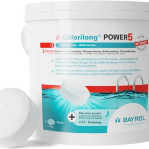 Test Bayrol E-Chlorilong POWER5 : les galets de chlore qui simplifient (vraiment) l’entretien