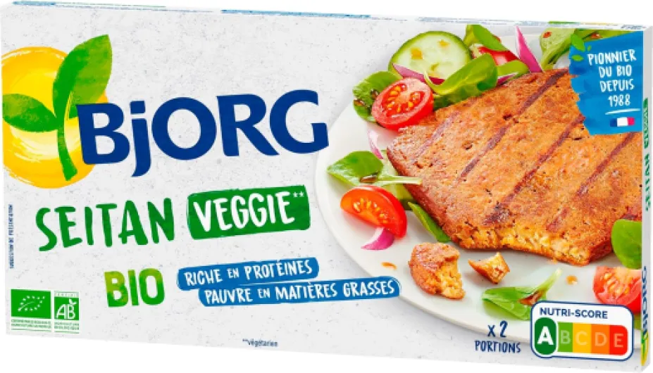 Seitan Bio Veggie - Riche en protéines - Pauvre en Matières grasses - 170 g (2 x 85 g) (Lot de 2) 85 g (Lot de 4)