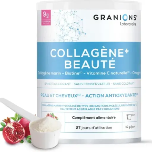 Test Granions Collagène + Beauté grenade : du collagène marin sérieux, mais pas magique