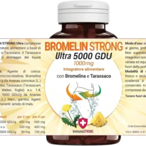Test Bromélaïne 5000 GDU/g ImmunoSTRONG : un coup de pouce digestion/rétention d’eau sans miracle