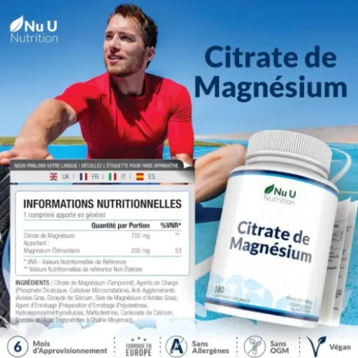 Test Citrate de Magnésium Nu U Nutrition : des comprimés costauds mais efficaces pour le quotidien