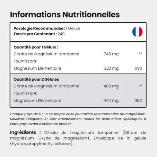 Test Magnésium Citrate VitaBright : un gros flacon, une formule simple et qui fait le job