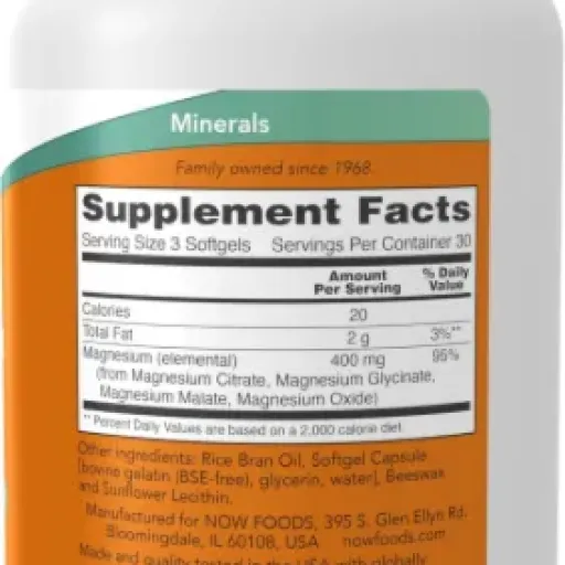 Test NOW Foods Citrate de magnésium : les gélules molles qui font le job sans chichi