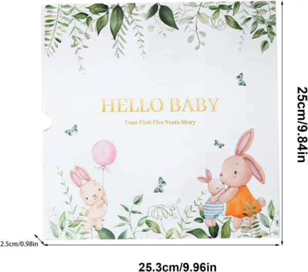 Livre de souvenirs pour bébé - Livre des étapes pour bébé - Capturer les étapes - Album photo et journal de scrapbooking - Exquis pour les femmes enceintes, les mamans et les accessoires de souvenirs