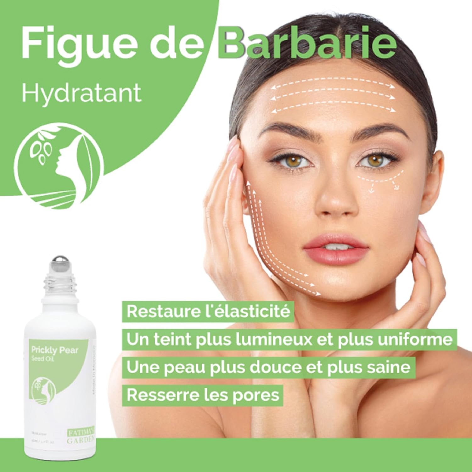 Fatima's Garden Huile de pépins de figue de Barbarie - Sérum Anti-Âge Bio, 15ml 15 ml (Lot de 1)