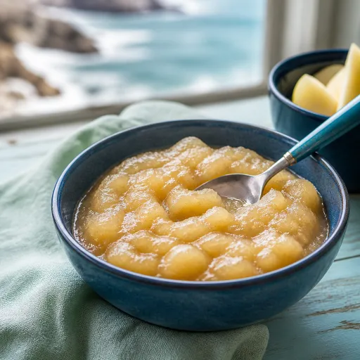 Compote de pommes maison sans sucre ajouté