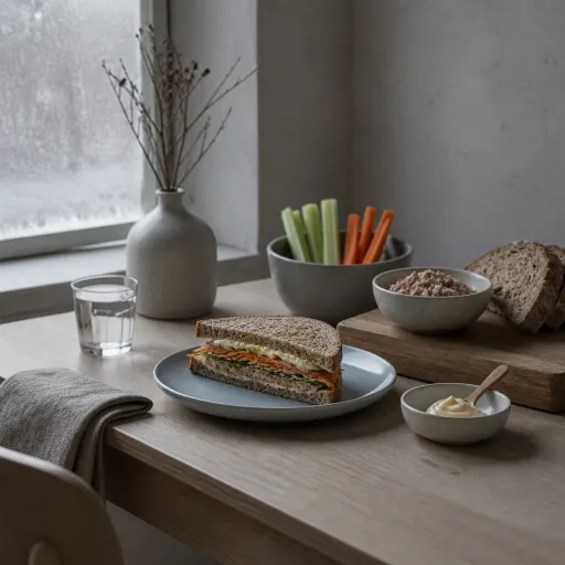 Sandwich thon crudités mayonnaise