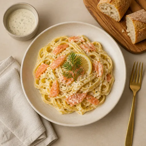 Tagliatelles au saumon
