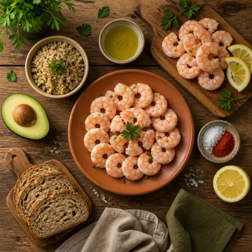 Crevettes decortiquées et cuites