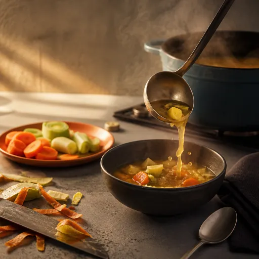 Calories de la soupe de légumes maison : un bol léger pour un repas équilibré