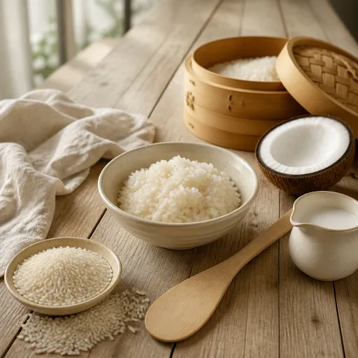 Riz gluant cuit