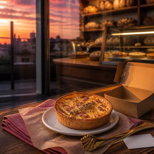 Quiche lorraine individuelle de chez Paul