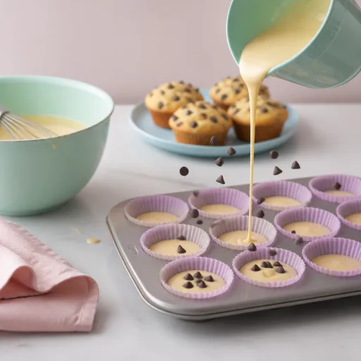 Muffin goût vanille aux pépites de chocolat (aldi)