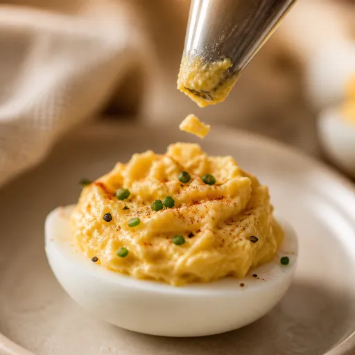 Oeufs mimosa à la mayonnaise